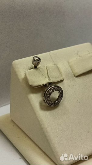 Серебряный пирсинг в пупок