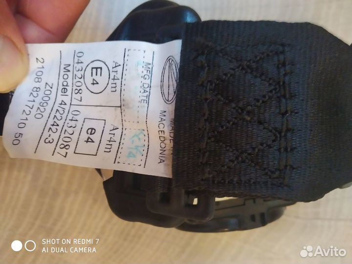 Ремни безопасности ваз 2108