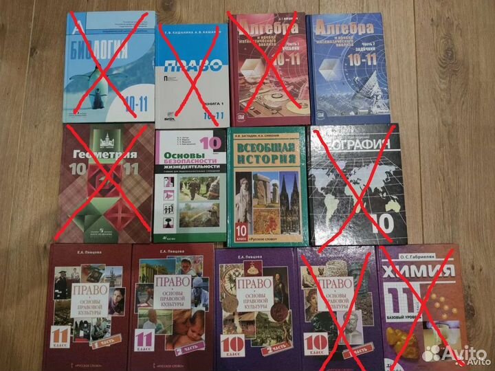 Учебники 10,11 класс