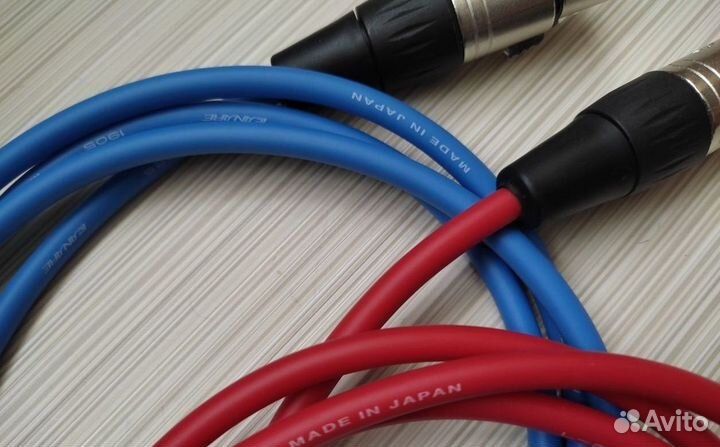 Пара микрофонных балансных шнуров Canare XLR-XLR