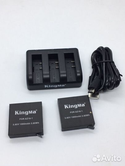 Зарядное 2 аккум. Kingma для Xiaomi Yi 4K, 4K+