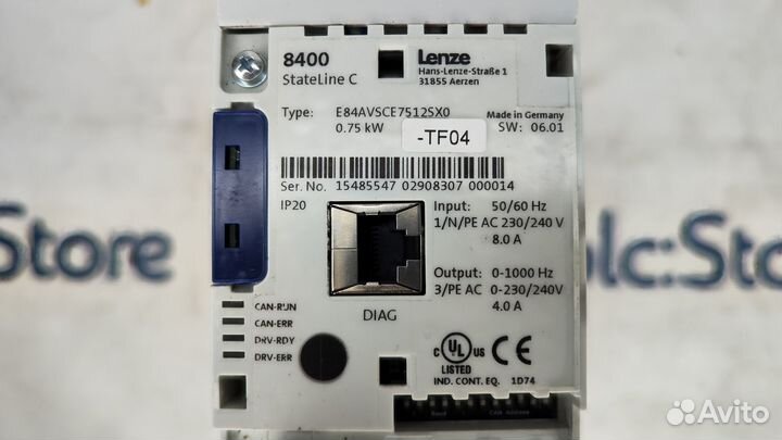 Lenze E84avsce7512SX0