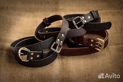 Кожаные ремни.Ручная работа