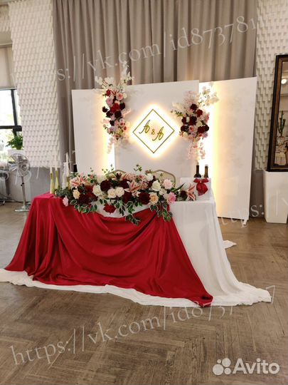 Свадебное оформление, декор, фотозона