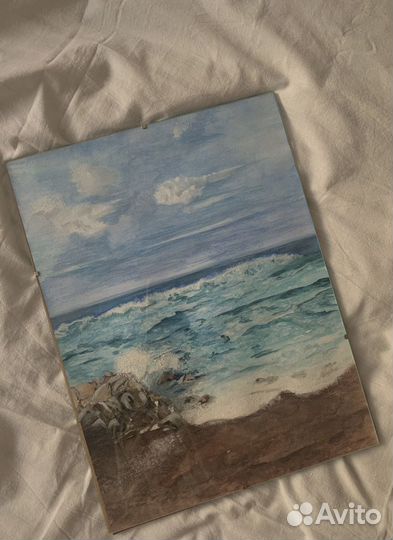 Картина море акрил