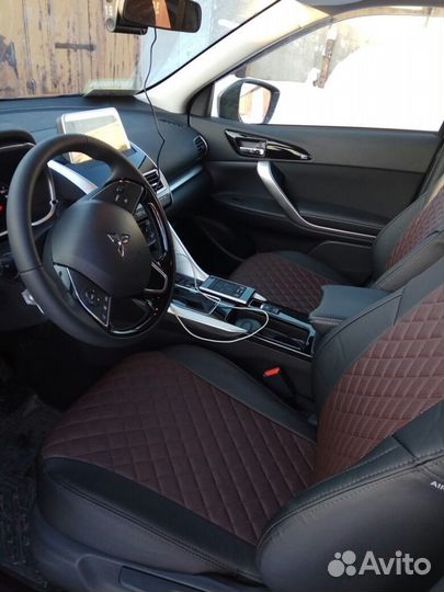 Чехлы экокожа Ромб на Mitsubishi Eclipse Cross