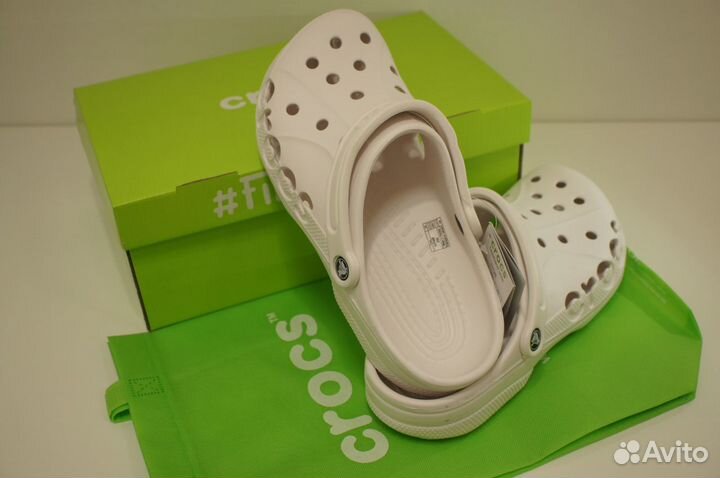 Сабо Crocs Baya clog в коробке с джибитсами