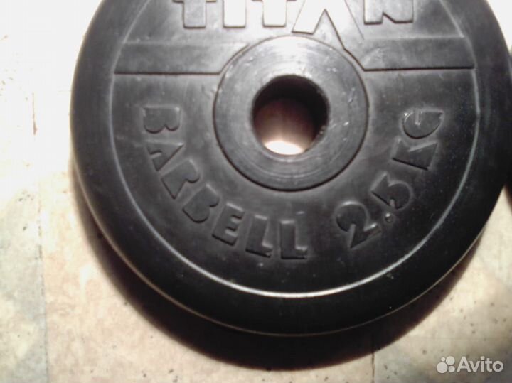 Гантели обрезиненные по 2,5 и 1,25 кг