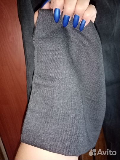 Брюки школьные на полного мальчика 152