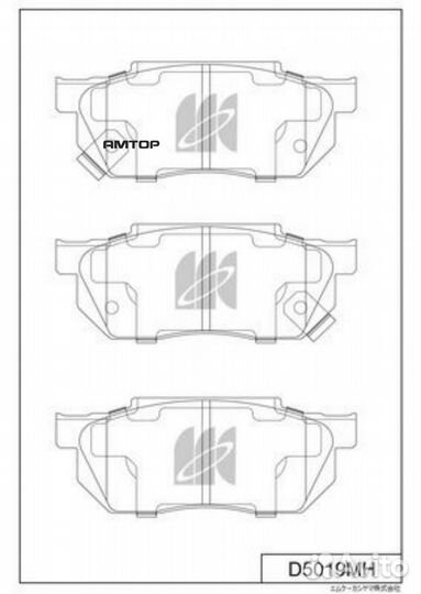 Kashiyama D5019MH Колодки тормозные дисковые Kashi