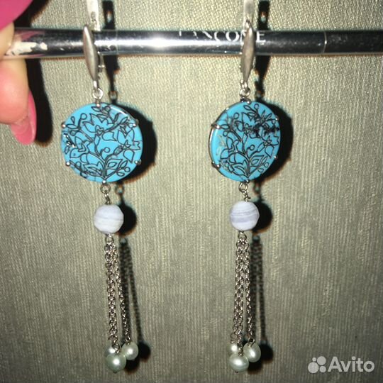 Серьги серебро 925