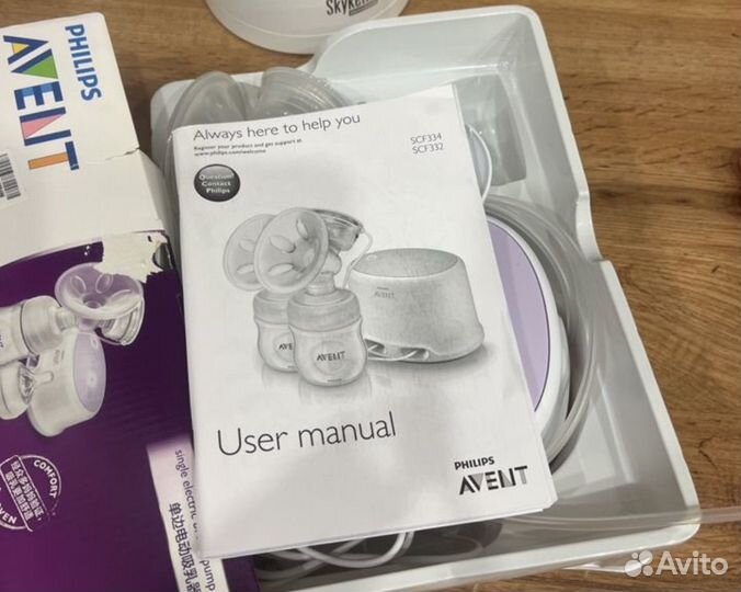 Молокоотсос avent электрический новый