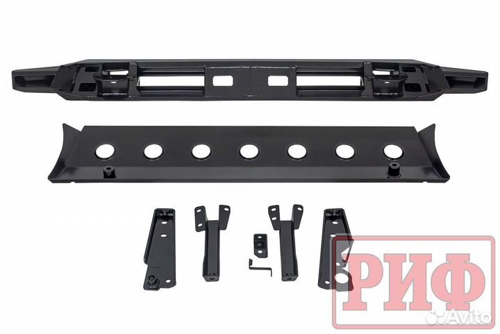 Бампер передний силовой риф Renault Duster 2021+