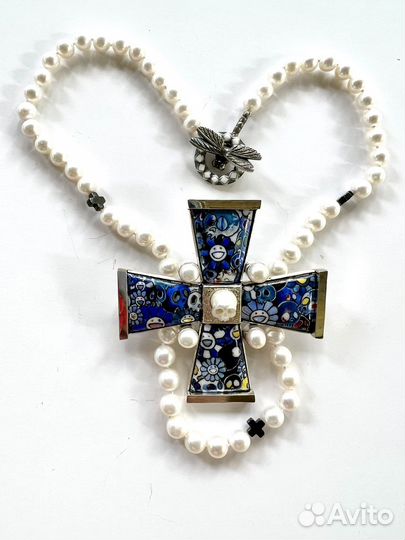 Брошь мальтийский крест 