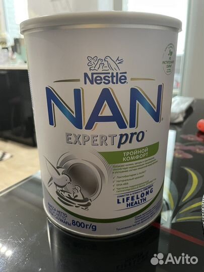 Nan тройной комфорт половина банки