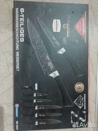 Подарочный набор ножей Mercuri 6 предметов новый