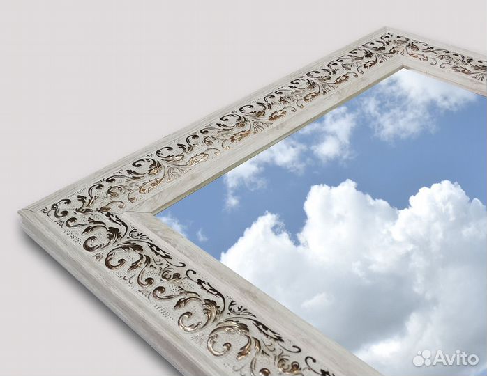 Зеркало в багете Старинный Резной 70*50 см зб-08-2