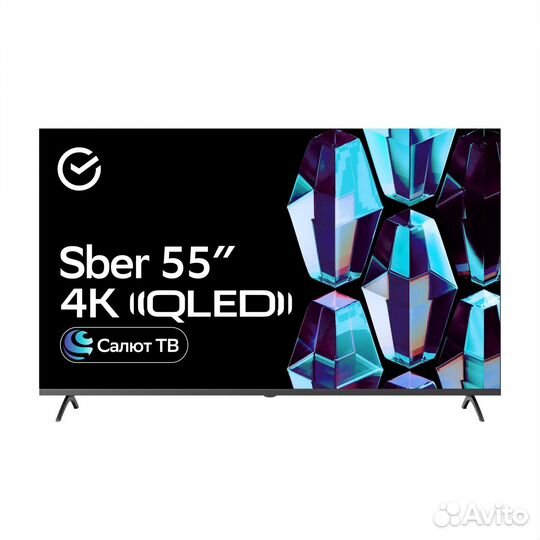 Телевизор SMART tv новый 55 4k qled, 2GB