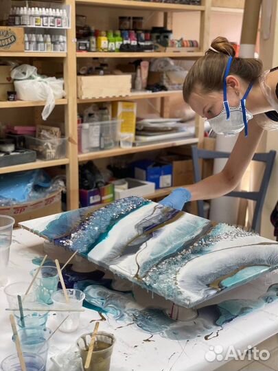 Мастер-класс в технике Resin Art