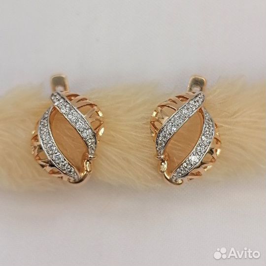 Серьги золото 585 пробы № 060872