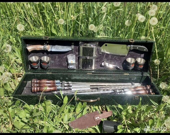 Haбop шампуров в кeйсе