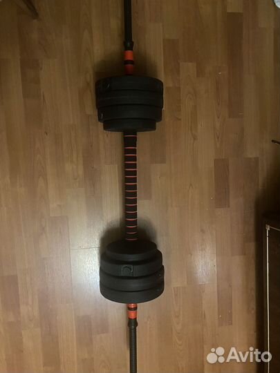 Гантели и штанга 2в1