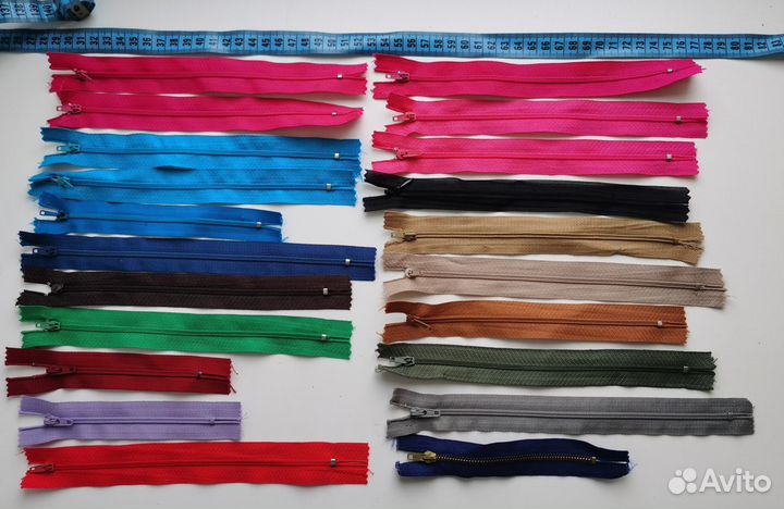 Замок молния 30 штук пакетом