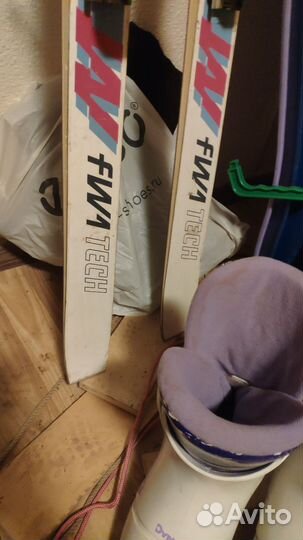 Горные лыжи с ботинками