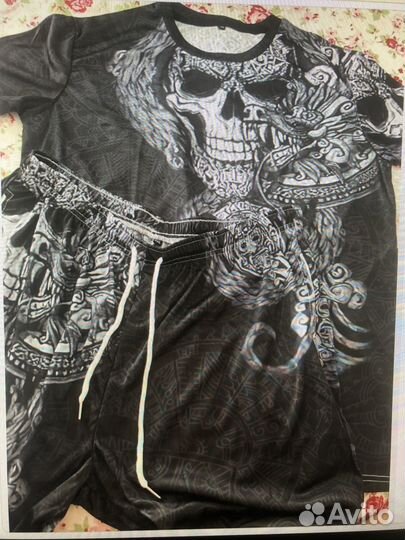 Мужской спортивный летний костюм большого размера