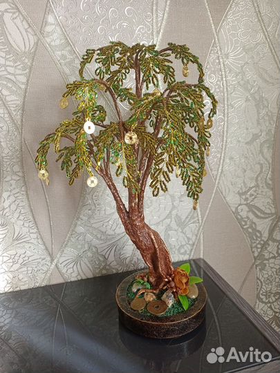 Деревья из бисера