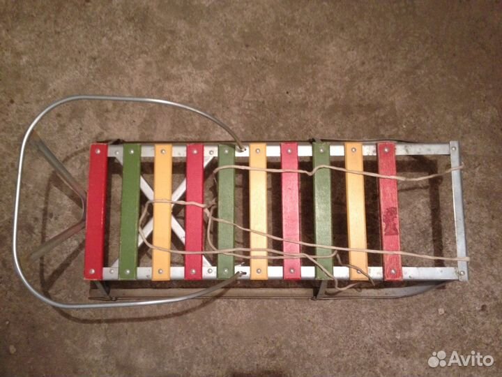 Санки детские со спинкой