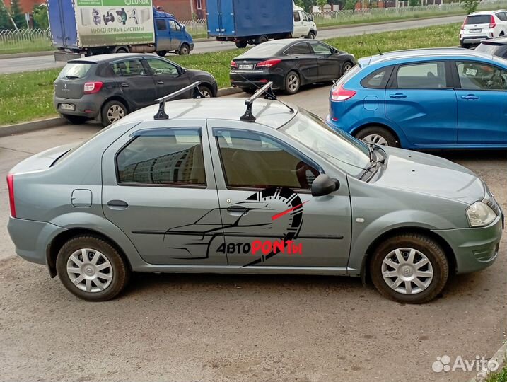 Багажник на крышу Рено Логан в сборе