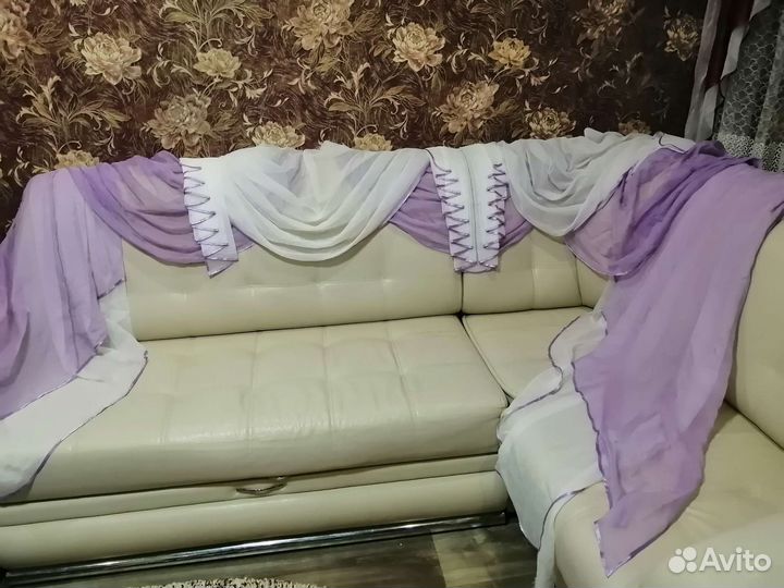 Тюль с ламбрекеном бу