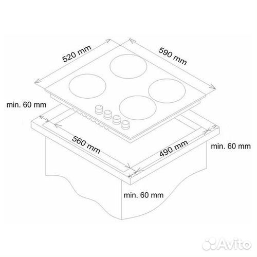 Варочная панель газовая Simfer H60Q40B416