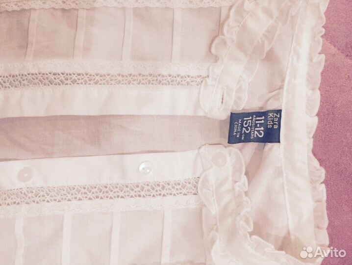 Рубашка Zara kids на 11-12 лет, рост 152