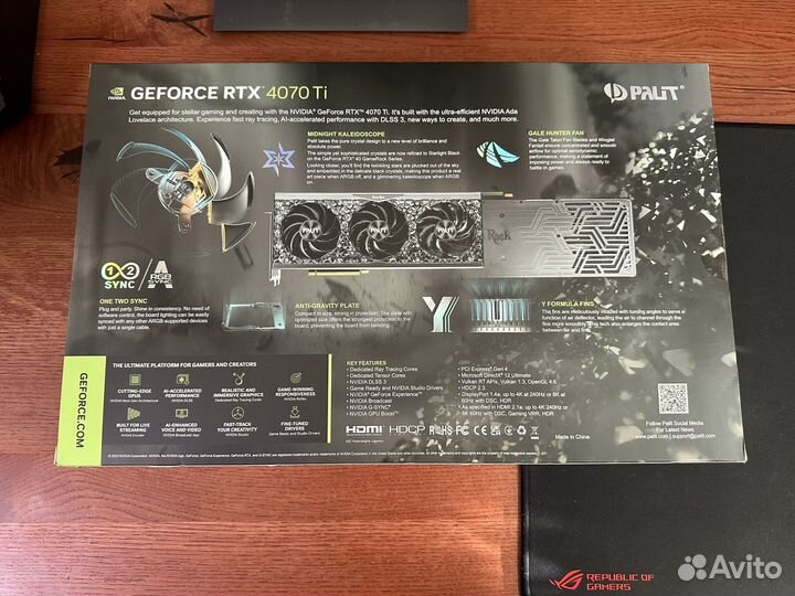 Видеокарта RTX 4070 Ti GameRock новая