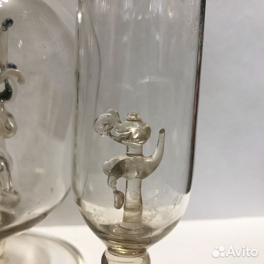 Графин штоф с чертиком