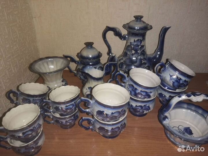 Чайно кофейный сервиз СССР на 4 персоны