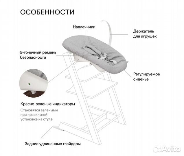 Люлька Stokke Newborn Set в стульчик Tripp Trapp