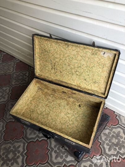Советский СССР антикварный винтажный чемодан