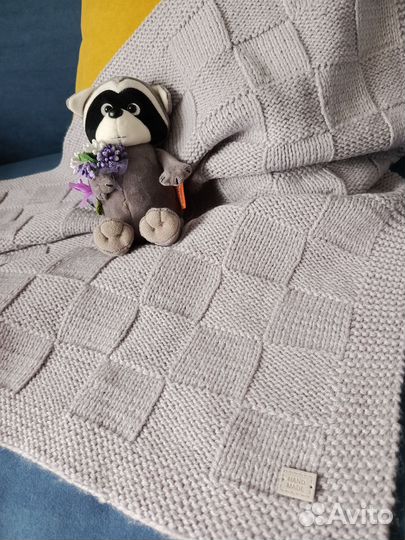 Уютный детский плед-одеяло ручной работы