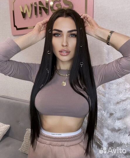 Наращивание (волосы+работа) славянских волос