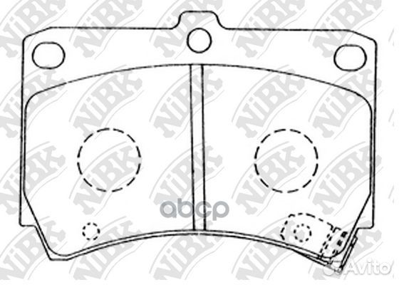 PN5232-nibk колодки дисковые п Mazda 121 1.3 90