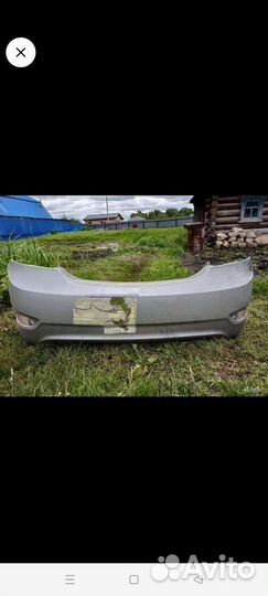 Задний бампер hyundai solaris