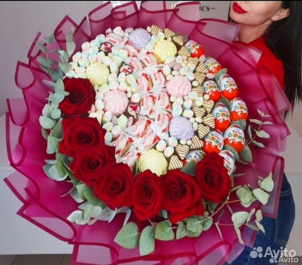 Съедобные букеты для женщины/девушки