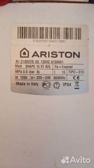 Водонагреватель Ariston Shape 15st r/5