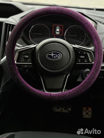 Оплетка руля со Стразами LUX Фиолетовая B1502