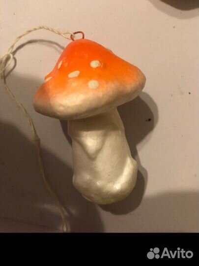 Елочная игрушка СССР гриб пенопласт