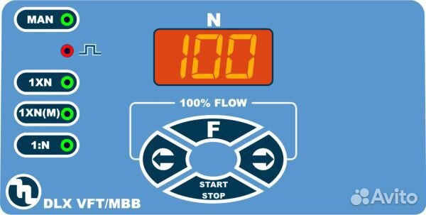 Насос дозир. мембранный DLX-VFT/MBB 08 л/ч 10 бар (8-10/10-7/12-3)