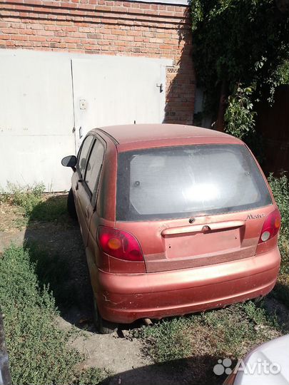 Daewoo Matiz 0.8 МТ, 2002, битый, 192 000 км